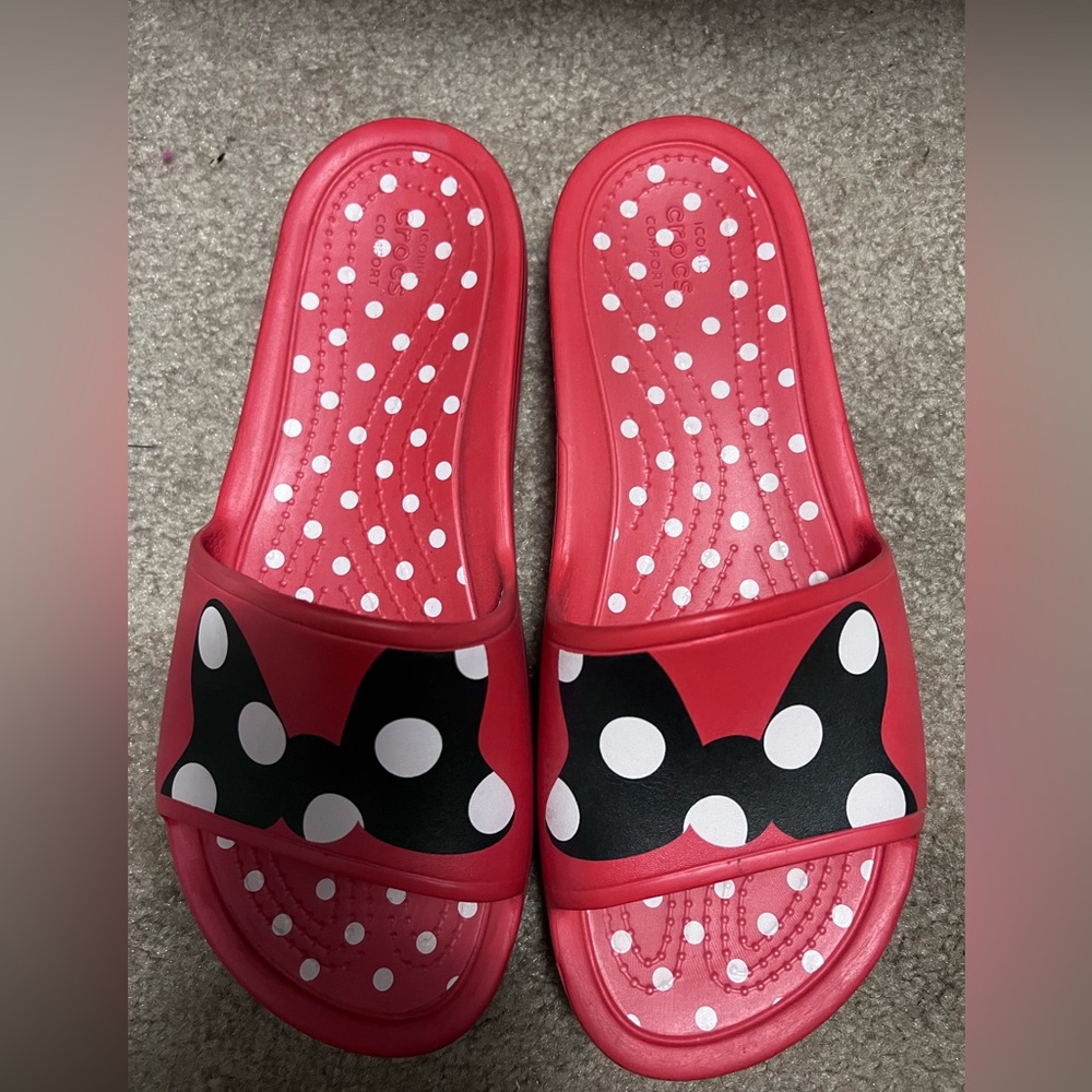 Minnie Mouse CrocsPolka Dot Slide Sandals